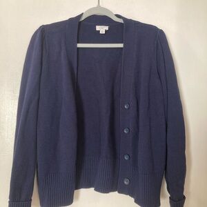 Navy Cardigan Sweater